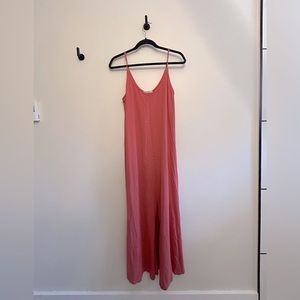 ZARA pink resort maxi dress
